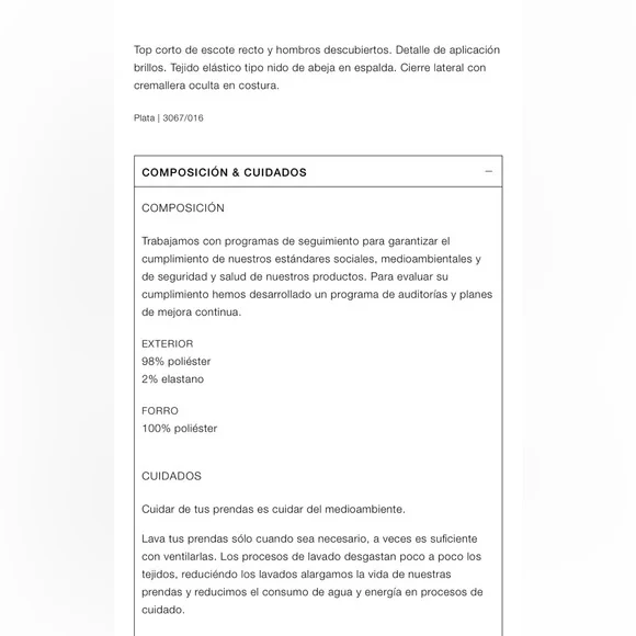 ZARA…. SHINY STRAPLESS  SATIN TOP - Picture 12 of 12